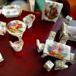 Limoge France miniature Furniture